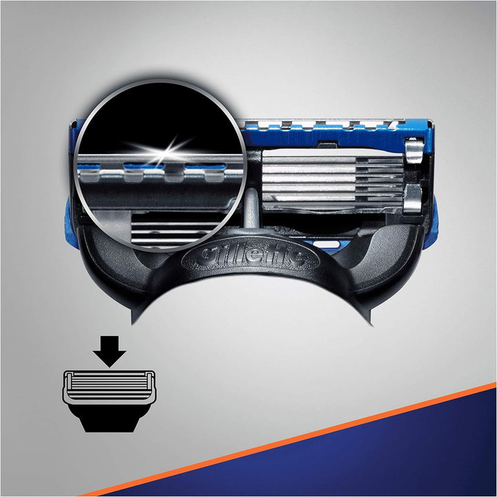 Gillette Fusion 5 ProGlide Rasierklingen mit Trimmerklinge für Präzision und Gleitbeschichtung, 12 E