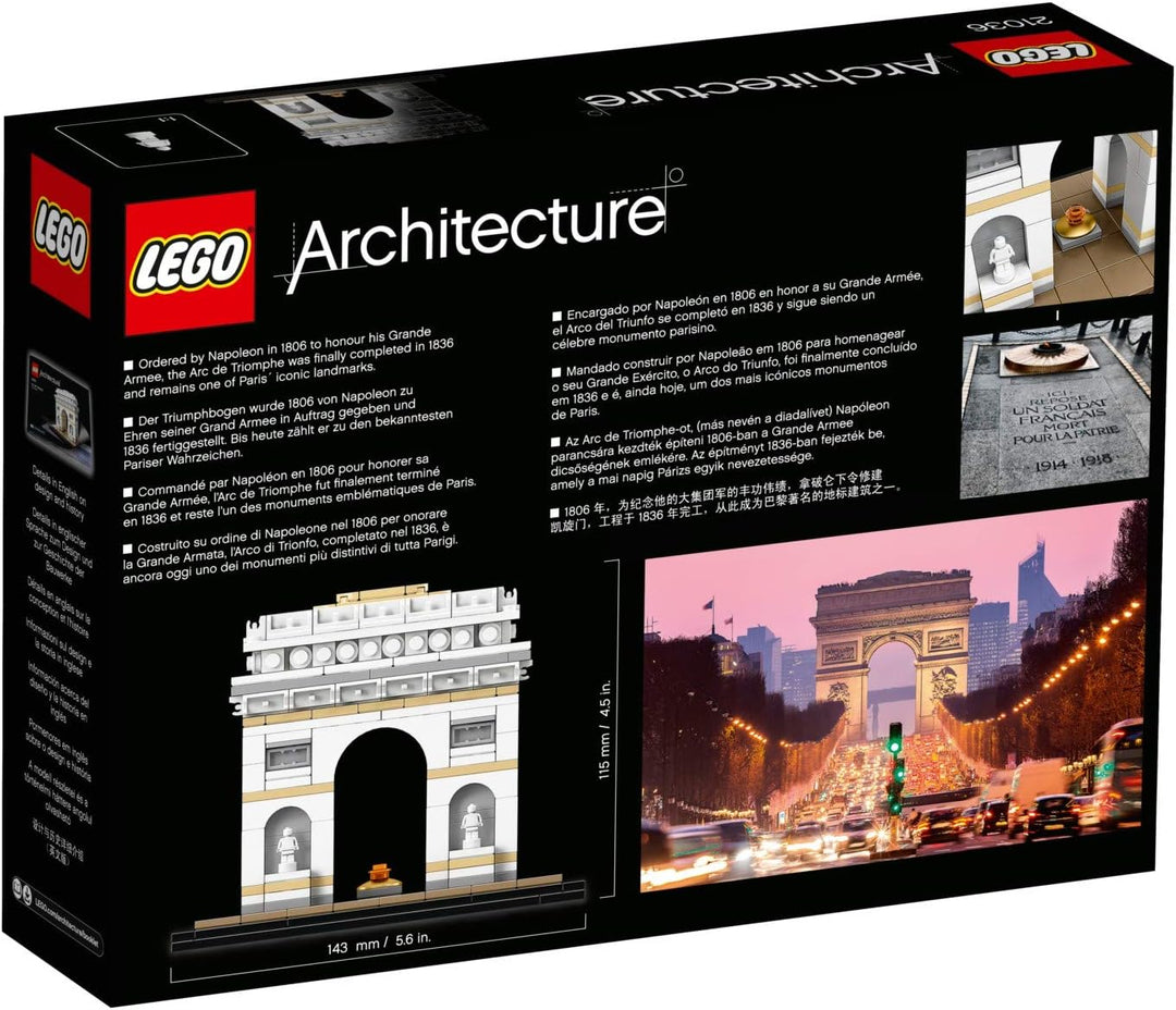 LEGO Architecture 21036 - "Der Triumphbogen Konstruktionsspiel, bunt