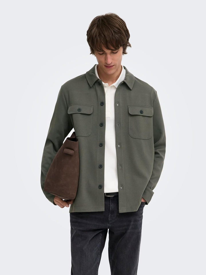 Only & Sons Male Hemd ONSNEWKODYL Hemd | Shirt S Beluga, S Beluga