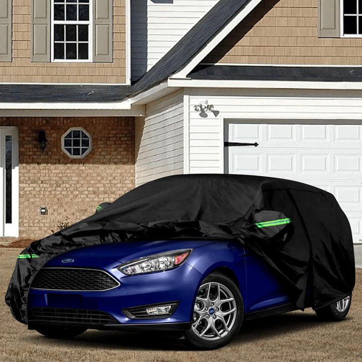 Auto Abdeckung Vollgarage Passend für Ford Focus 2010-2022, Auto Abdeckplane Wasserdicht Atmungsakti