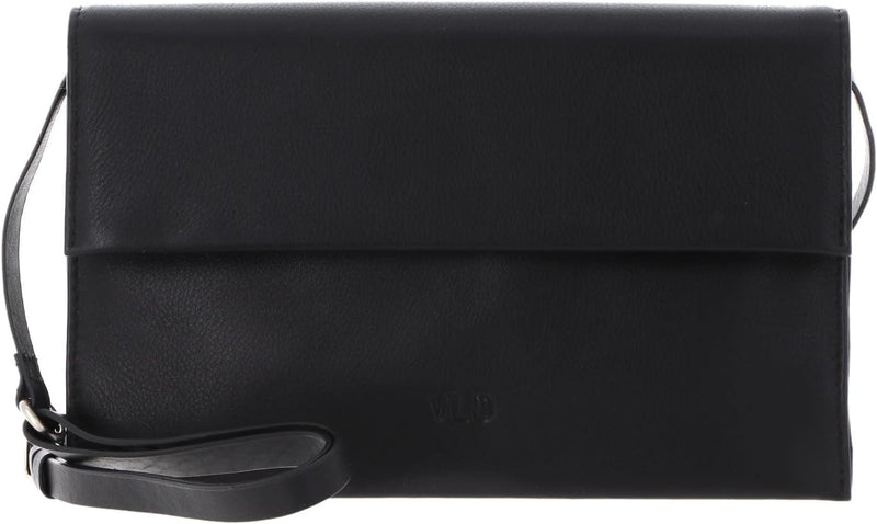 Voi Soft Leila Clutch Tasche Leder 23 cm Schwarz, Schwarz