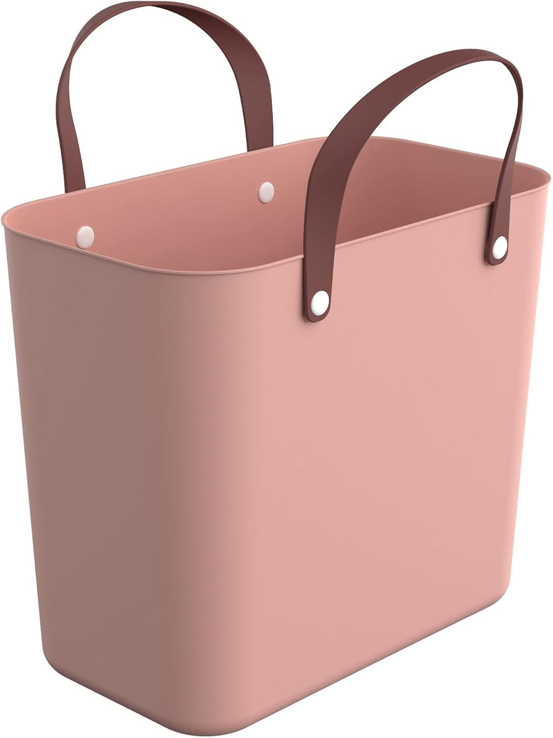 Rotho Albula Einkaufskorb 25l, Kunststoff (PP recycelt), rosa, 25l (40.0 x 23.5 x 34.0 cm), Rosa