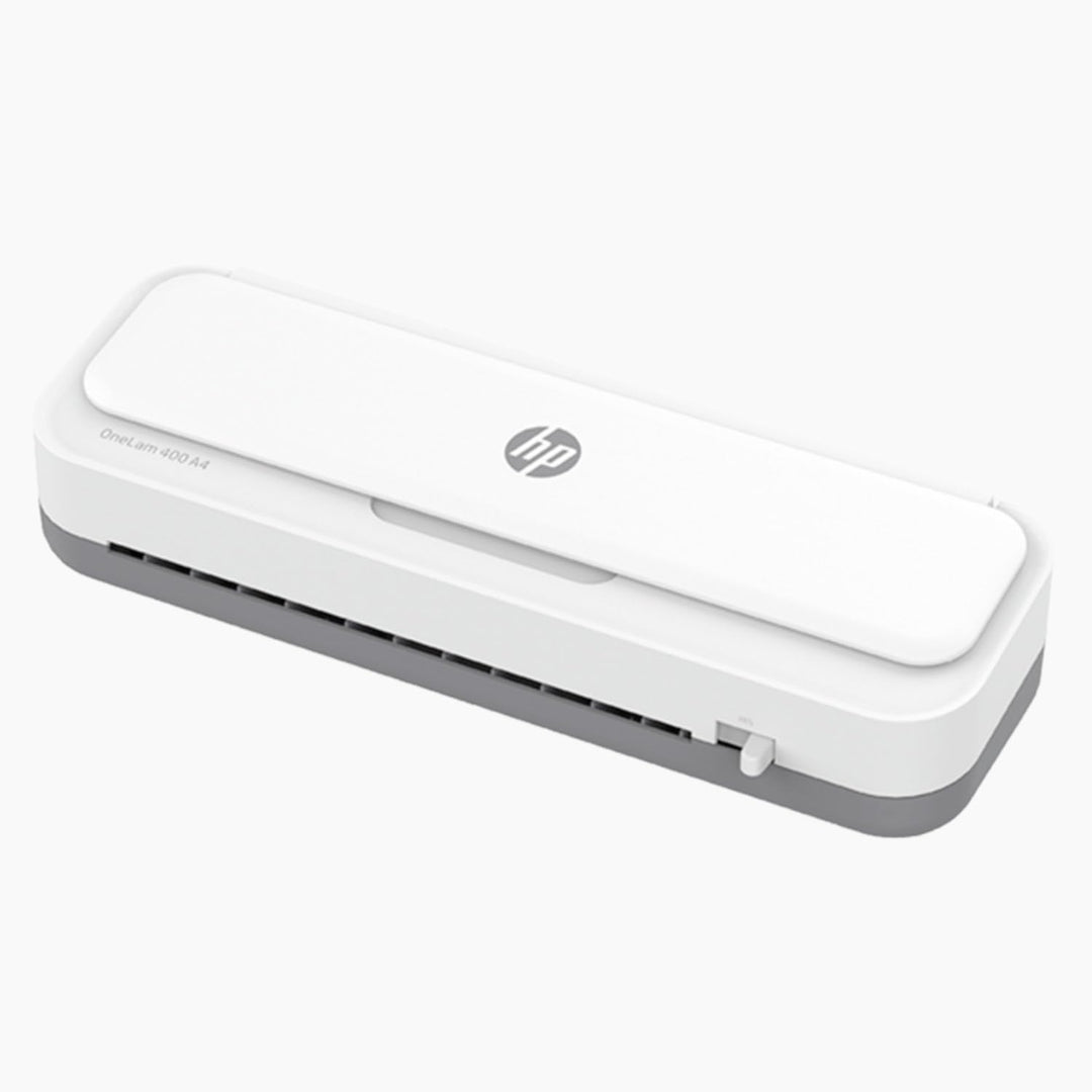 HP OneLam 400 A4, Laminiergerät, 75/80 - 125 Micron, inklusive Schneidelinieal, Eckenabrunder und La