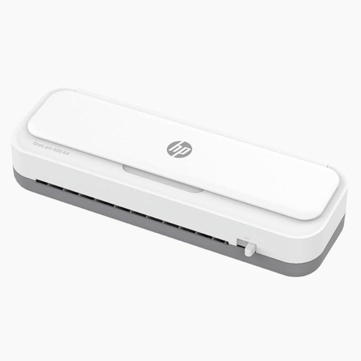 HP OneLam 400 A4, Laminiergerät, 75/80 - 125 Micron, inklusive Schneidelinieal, Eckenabrunder und La