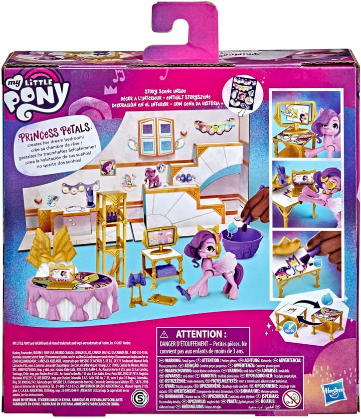 My Little Pony – Eine Neue Generation Prinzessinnen Zimmer Prinzessin Pipp Petals, 7,5 cm grosses Po