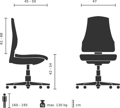Rovo Chair Bürostuhl/Chefsessel ROVO XP Stoff schwarz