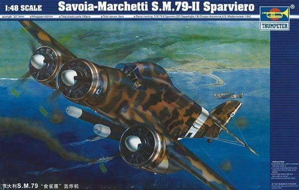 Trumpeter 02817 Modellbausatz Savoia Marchetti SM-79 II Sparviero