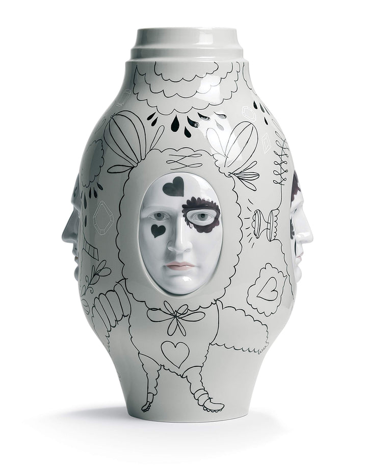 LLADRÓ Conversation Vase Ii. by Jaime Hayon. Vase. Porzellan.