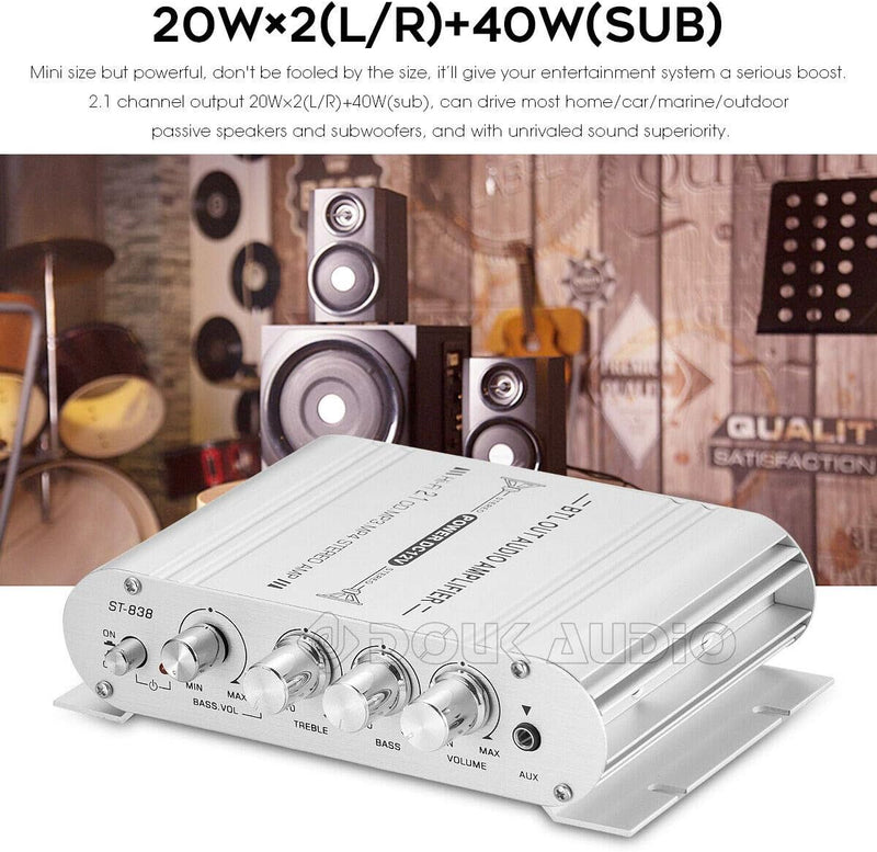 Mini Stereo 2.1 Kanal Leistungsverstärker Home/Car/Marine Subwoofer Amplifier