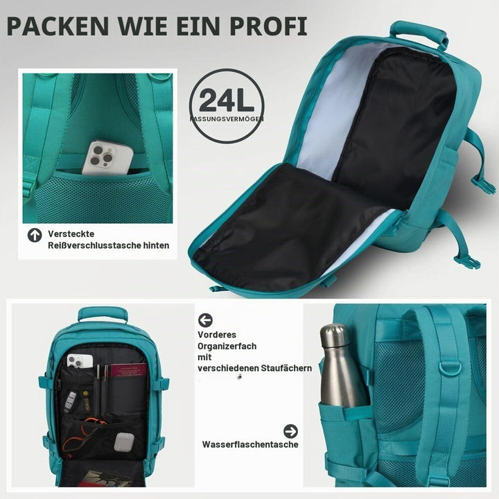 Cabin Max Metz 24L Handgepäck 40x30x20, Cabin Bag, Rucksack, Carry On, Fliegt Frei mit Ryanair, Wizz