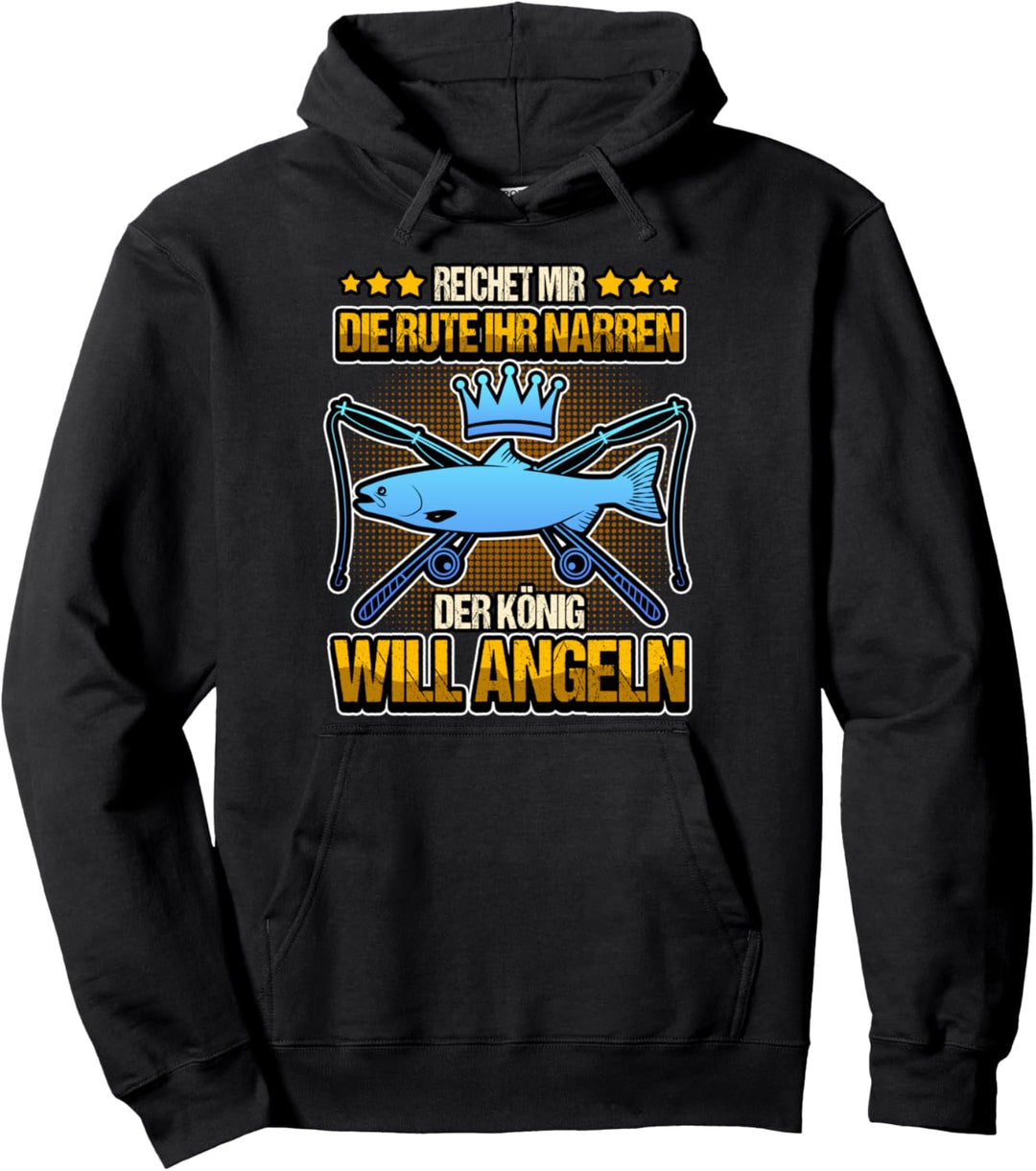 Angeln Fischen Fischer Spruch Lustig - Reichet mir die Rute Pullover Hoodie