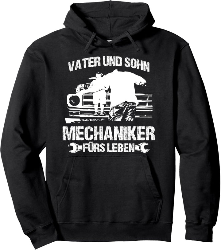Vater und Sohn - Lustige Vater Papa Mechaniker Pullover Hoodie