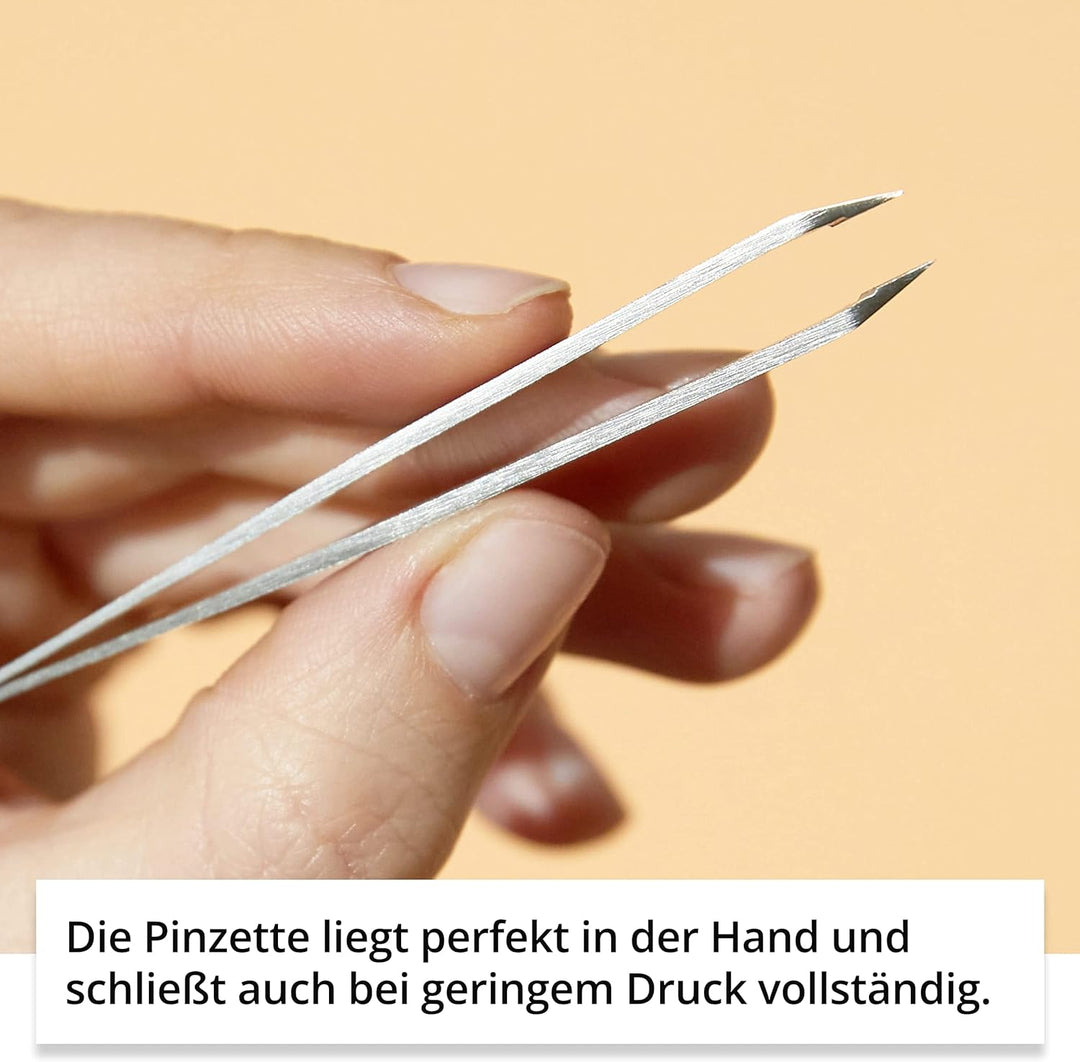 Rubis Augenbrauenpinzette Elegance mit schräger Spitze bringt Augenbrauen perfekt in Form Made in Sw