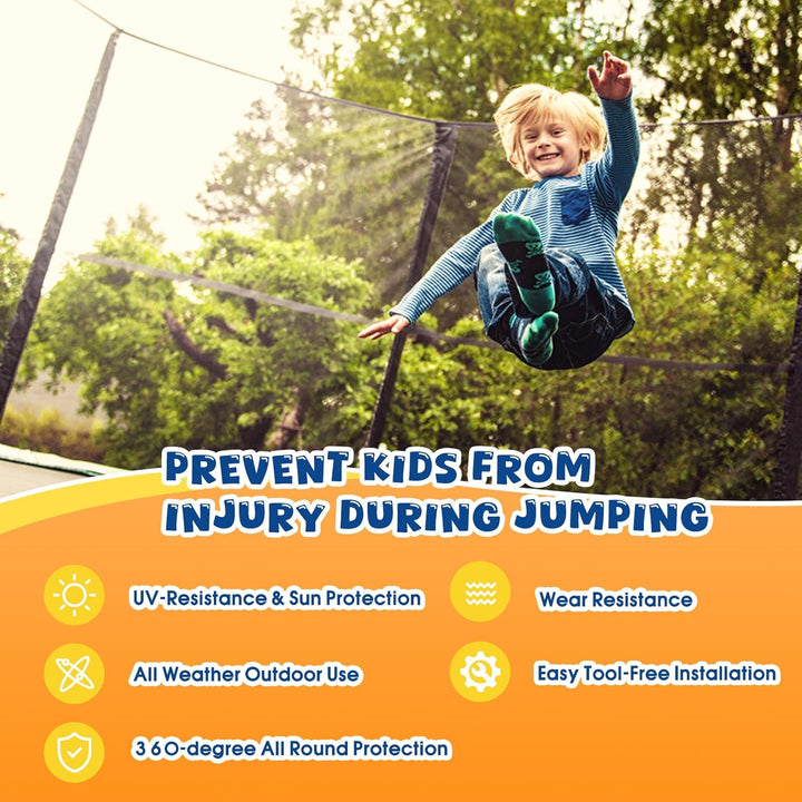 ULTRAPOWER SPORTS Ersatznetz Sicherheitsnetz Trampolinnetz für Trampolin Ø 244 305 366 430 cm 305cm