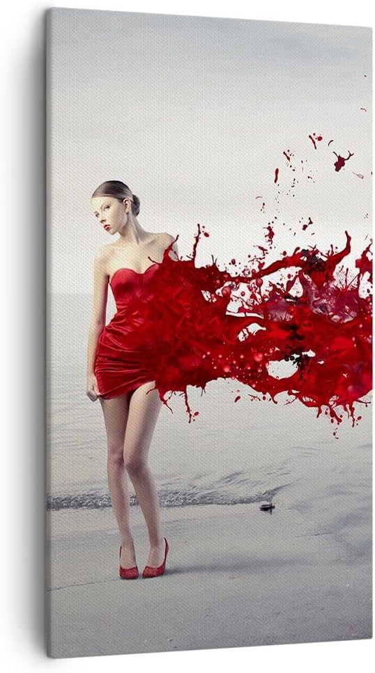 Bilder auf Leinwand Weiblich modell posieren nackt Leinwandbild mit Rahmen 45x80cm Wandbilder Dekora