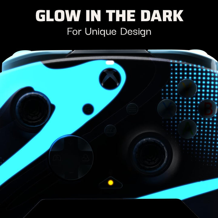 PDP Xbox REMATCH GLOW Wired controller - Blue Tide, Blue Tide