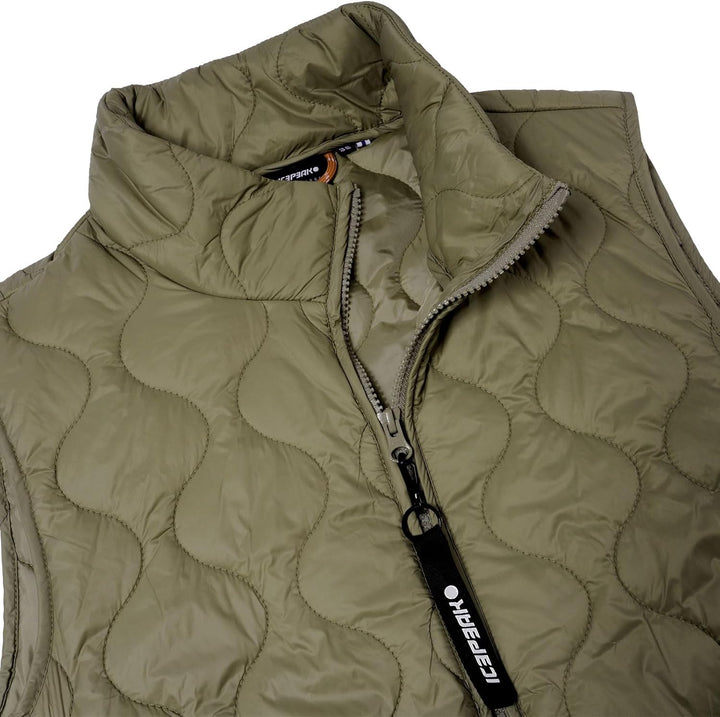 ICEPEAK Weste Damen lang Aalean 38 -081 Khaki, 38 -081 Khaki