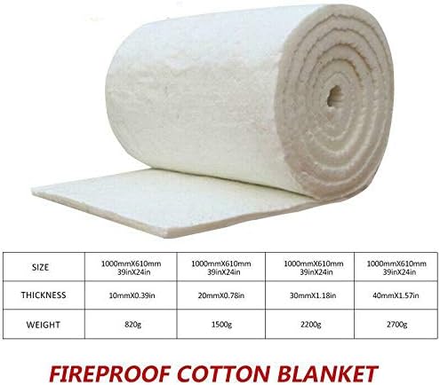 Silikat-Keramikfaser-Decke, Isolierung, hohe Temperatur, feuerfeste Matte (40 mm dick) 40mm thick, 4