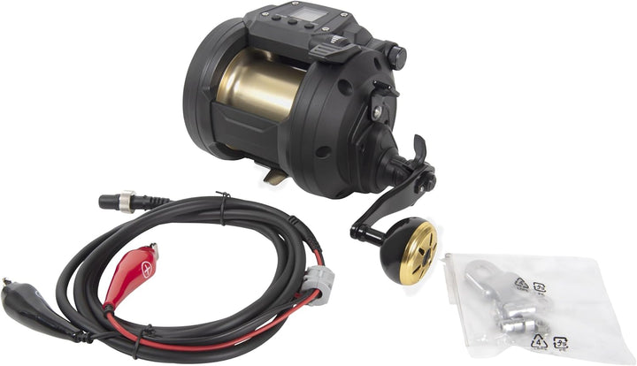 DAIWA Tanacom, Electrische Multi-Angelrolle, Sternbremse, Linkskurbel 800, 800