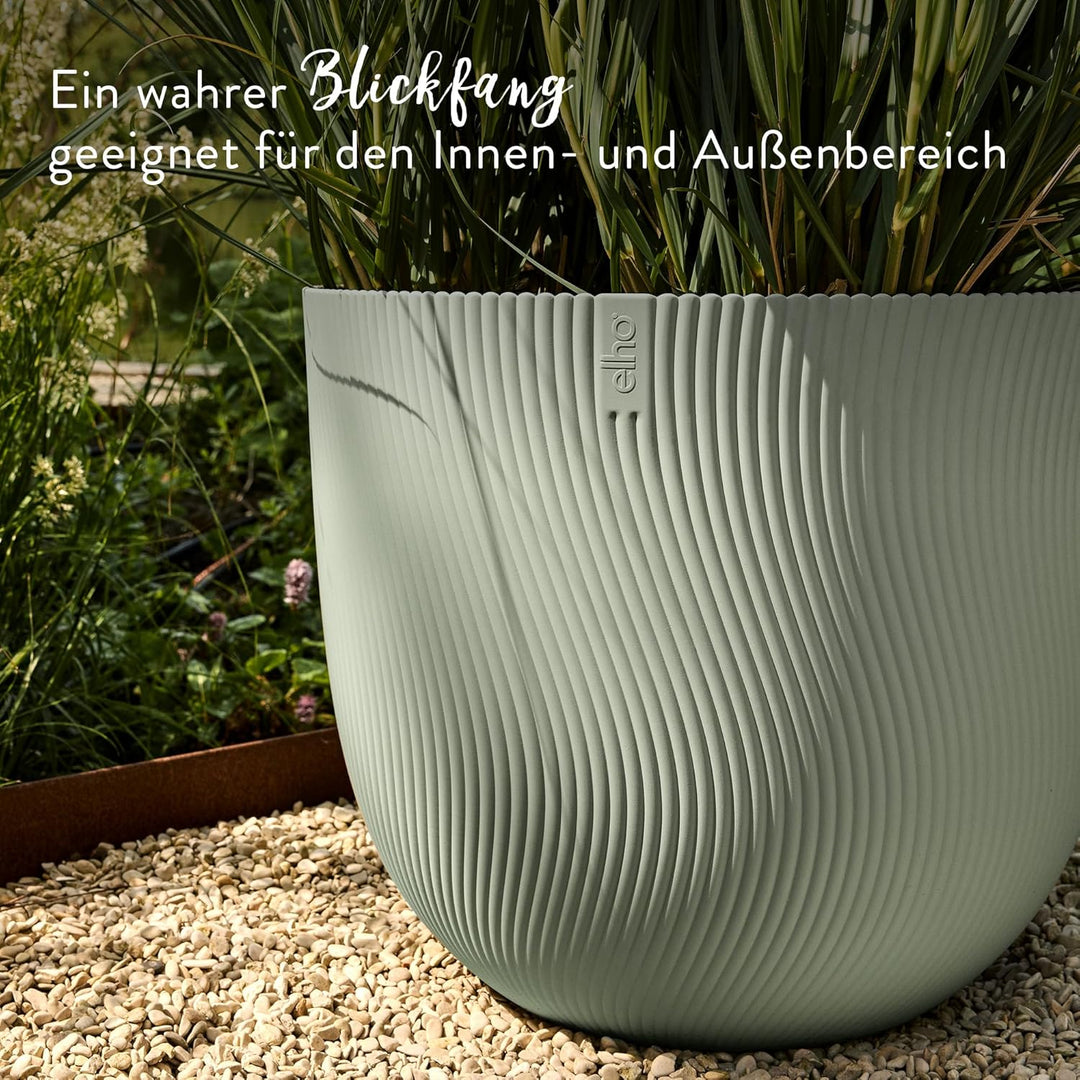 elho Sereh Round 47 Flower Pot for Indoor and Outdoor Use, 100% Recycled Plastic, Diameter 47.0 x He