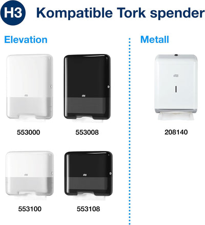 Tork Zickzack Papierhandtücher Universal 290152 - H3 Falthandtücher für Papierhandtuchspender - 1-la