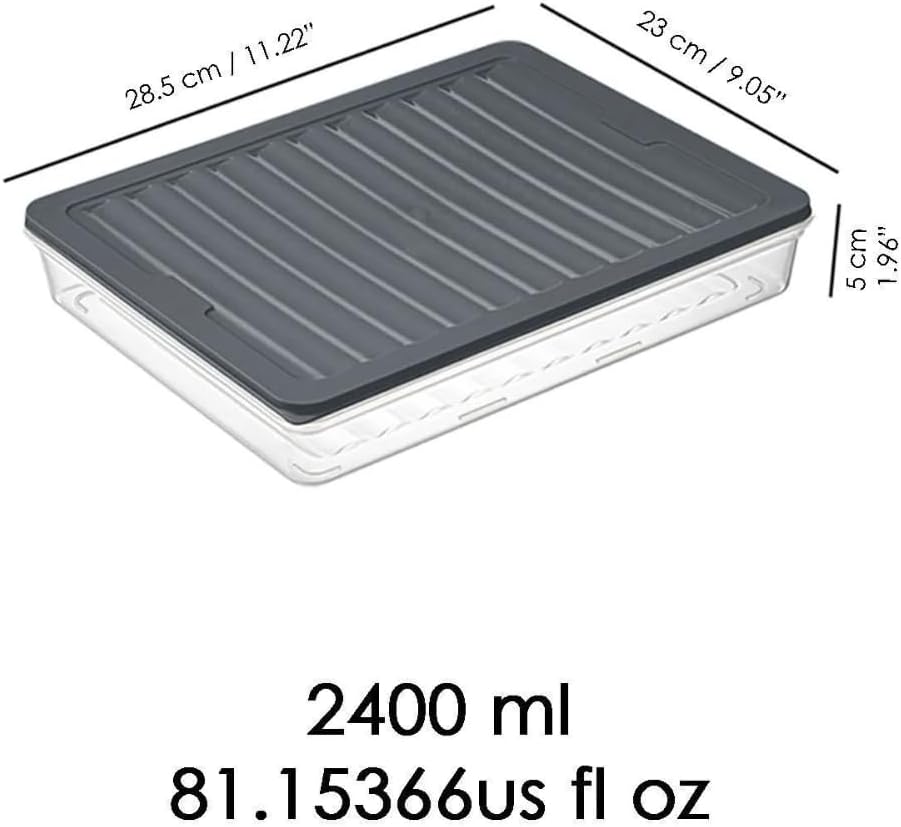 Stapelbare Frischhaltedosen, Vorratsdosen-Set, Gefrierfach & Kühlschrank Organizer mit Deckel, Frost