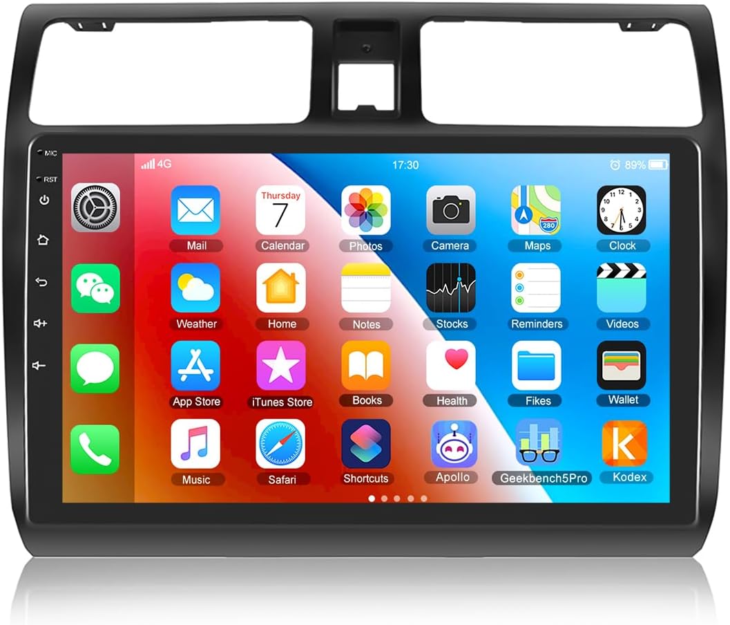 CAMECHO Android Autoradio mit Navi für Suzuki Swift(2003-2010),Doppel Din Radio mit 10,1 Zoll Bildsc