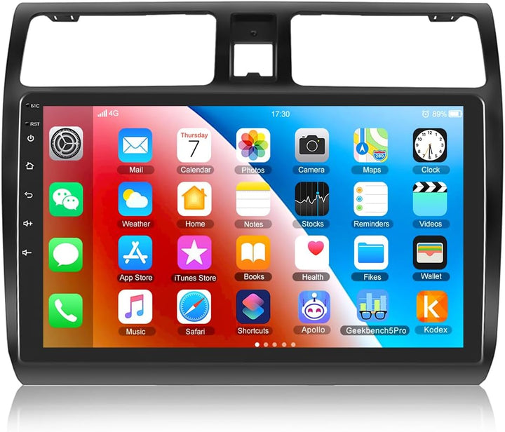 CAMECHO Android Autoradio mit Navi für Suzuki Swift(2003-2010),Doppel Din Radio mit 10,1 Zoll Bildsc