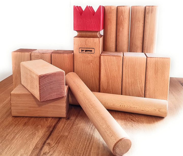 jpv games Kubb Set Buche WM-Grösse XXL