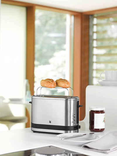 WMF Küchenminis 1-Scheiben Toaster Langschlitz XXl-Toast Brötchenaufsatz 7 Bräunungsstufen Überhitzu