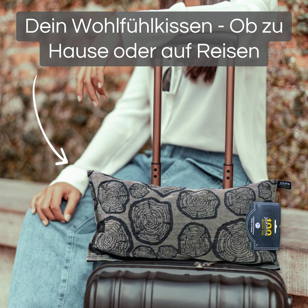 Jokipiin Premium Saunakissen 40 x 22 cm | 100% Made in Finland | ReisekissenLeinen Baumwolle