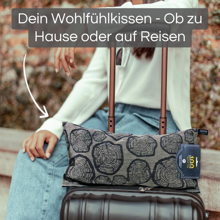Jokipiin Premium Saunakissen 40 x 22 cm | 100% Made in Finland | ReisekissenLeinen Baumwolle