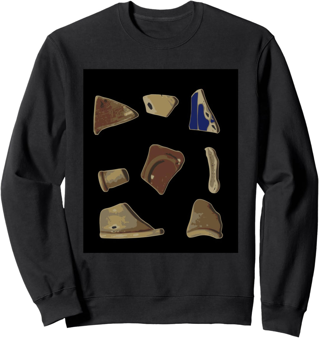 Ostracon - Ancient Greece Pottery Shard Greek Archaeology Sweatshirt