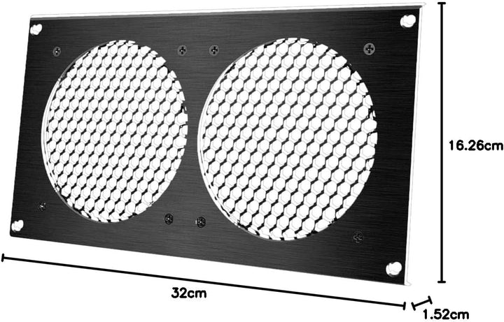 AC Infinity Lüftungsgitter, für PC, Computer, AV, elektronische Schränke, auch für zwei 120 mm Lüfte