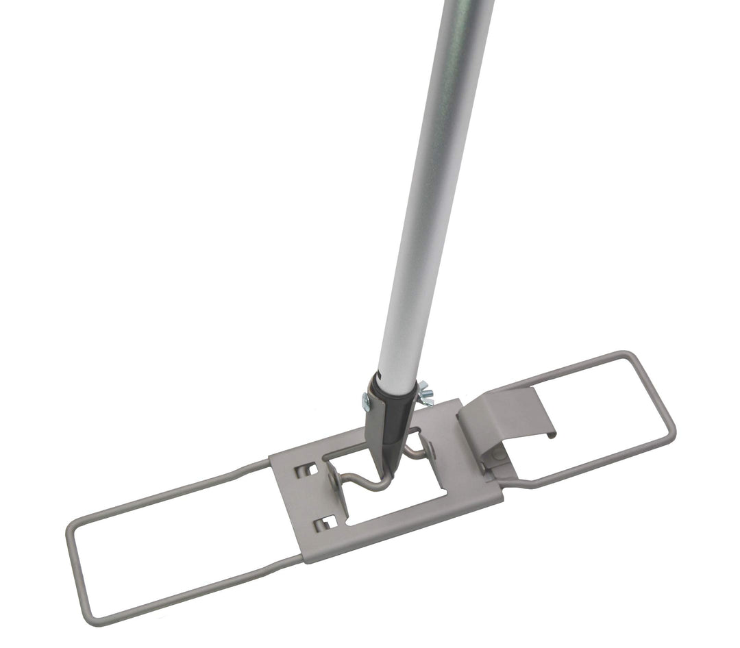 Bodenexpress Bodenwischer Halter 42 cm aus Metall Hochglanz mit Fixierschraube und Stiel, geeignet H