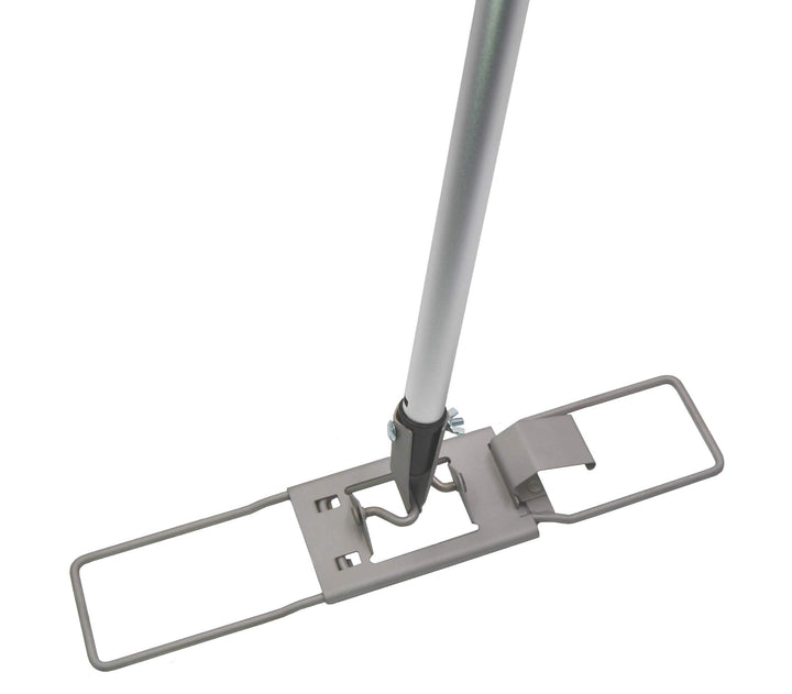 Bodenexpress Bodenwischer Halter 42 cm aus Metall Hochglanz mit Fixierschraube und Stiel, geeignet H