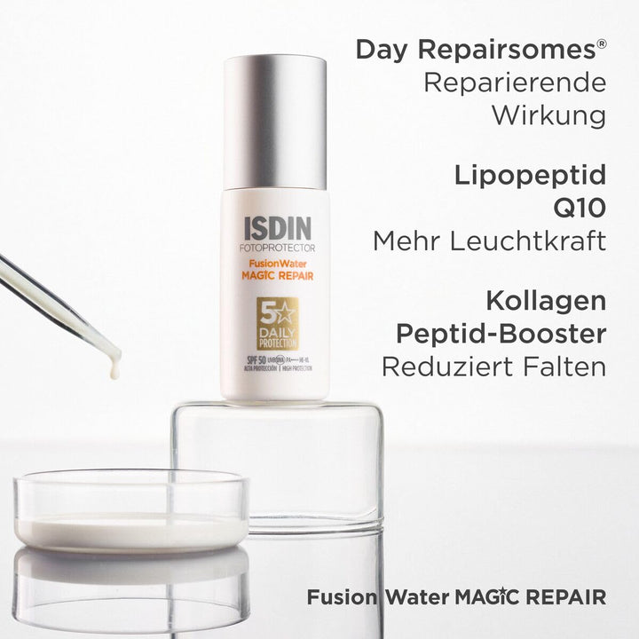 ISDIN FotoUltra Age Repair FW LSF 50 | Tägliche Sonnencreme für das Gesicht | Dreifache Anti-Aging-W