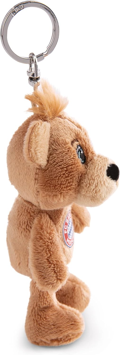 NICI 49071 Schlüsselanhänger FC Bayern Bear Berni 10cm braun aus nachhaltiger Herstellung Berni Schl