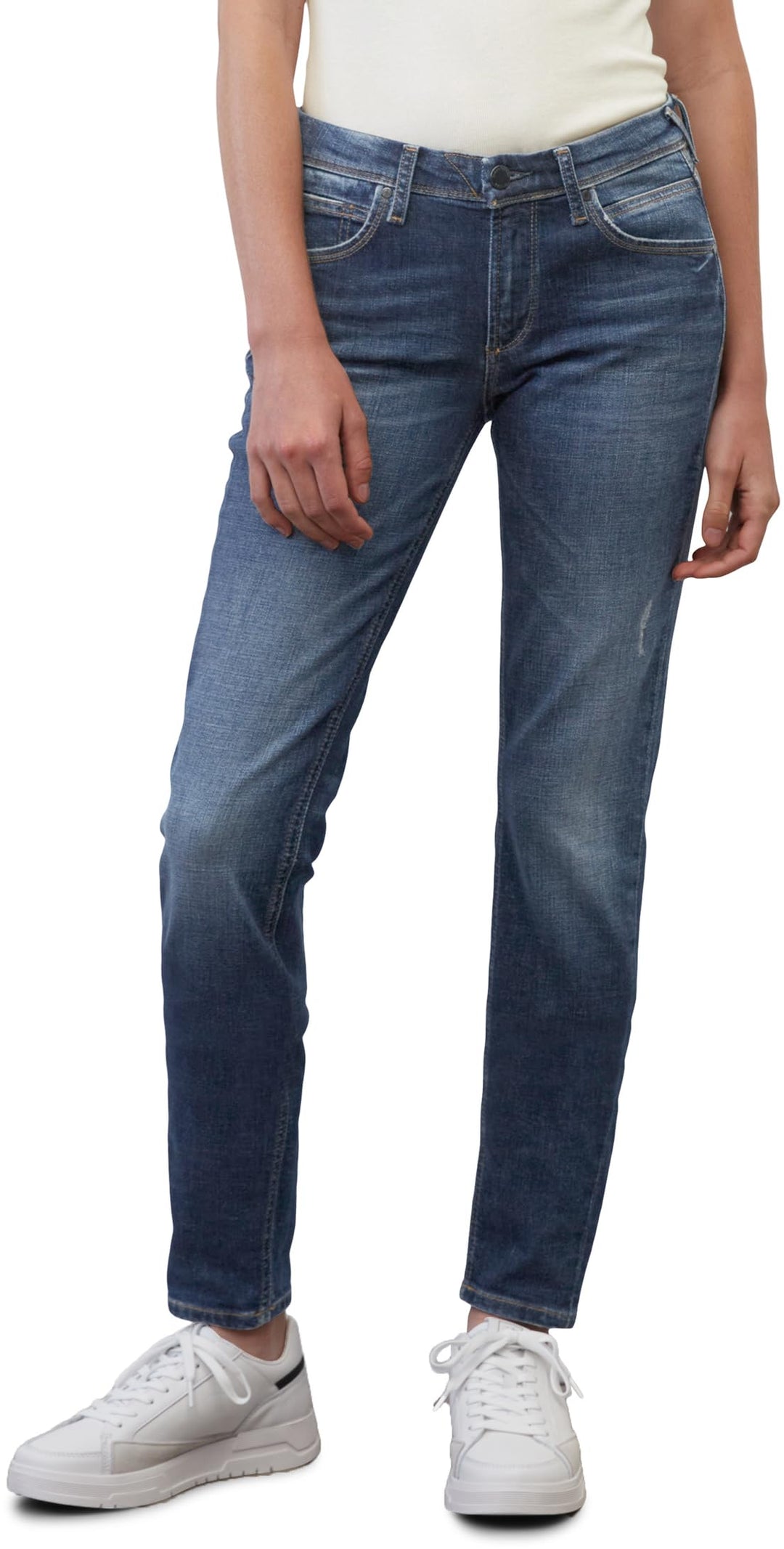 Marc OߴPolo Denim Damen Jeanshose mit Stretch-Anteil Slim Fit 25W / 34L P23, 25W / 34L P23