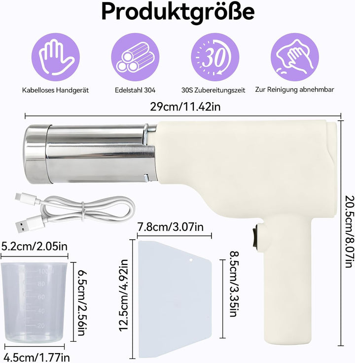 Nudelmaschine Elektrische Handheld, Nudelmaschine Tragbare 40W, Spaghetti Eis Gekauft Maschine Kabel