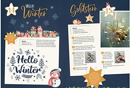 Adventskalender Oh du fröhliche Bastelzeit: 24 Türchen voller stylischer Bastelideen für die Weihnac