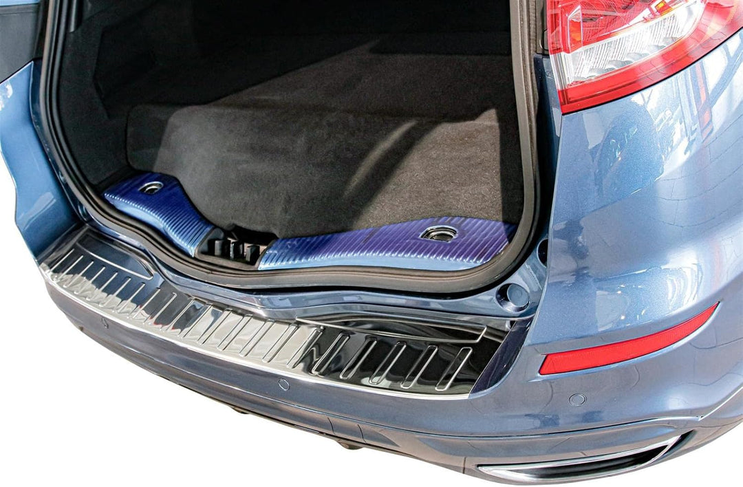 Ladekantenschutz Edelstahl CHROM kompatibel für FORD Mondeo V TURNIER | ab 2014 | premium Qualität v