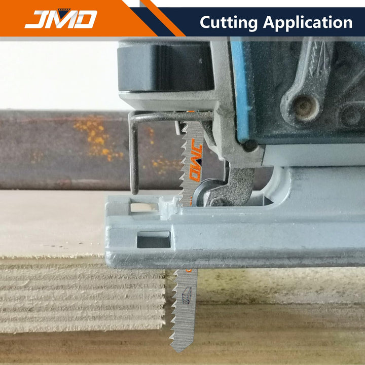JMD 30 x T101BR Stichsägeblatt Holz Rückwärtsschnitte 100mm 10TPI Sägeblätter Stichsäge für Holz Zub