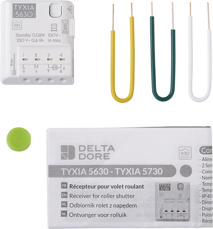 Delta Dore Tyxia 5630 Funk-Receiver für Rollladen – Zentralisierung | angeschlossener Rollladen | Pr