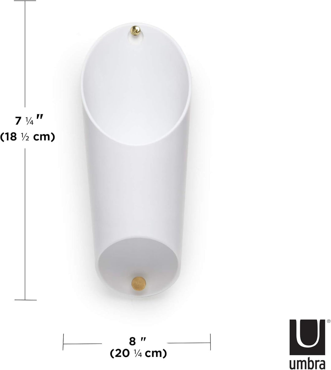 Umbra Floralink Wandvasen, Kunststoff, Weiss, 3er-Set