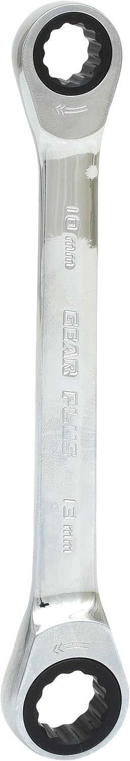 KS Tools 503.4512 GEARplus Doppel-Ratschenringschlüssel, 10x13mm, Farbig, 10x13mm