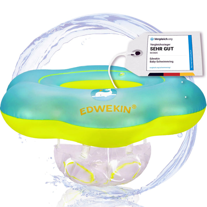 EDWEKIN® Baby Schwimmring, Mitwachsende Schwimmhilfe, Schwimmsitz Kleinkinder, Baby Float, Kinder Sc