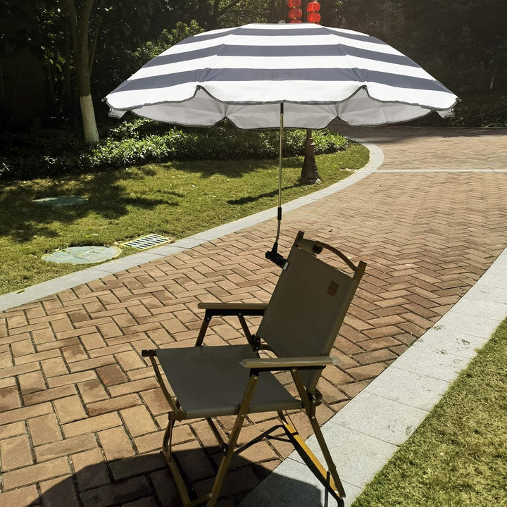 STARRY CITY Sonnenschirm für Stuhl mit Verstellbarer Klemme,Oberfläche115cm,mit Regenschirm Clip Bef
