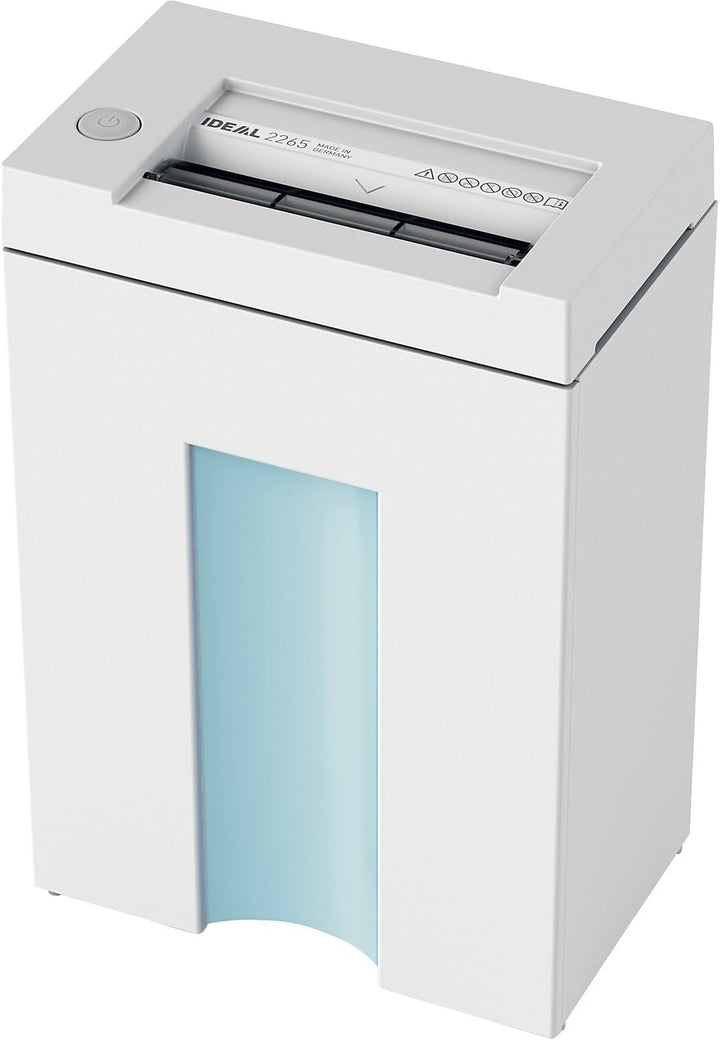 IDEAL 2265 Aktenvernichter, Sicherheitsstufe P-2, Streifenschnitt 4 mm, 11 Blatt Kapazität, 20 L Abf