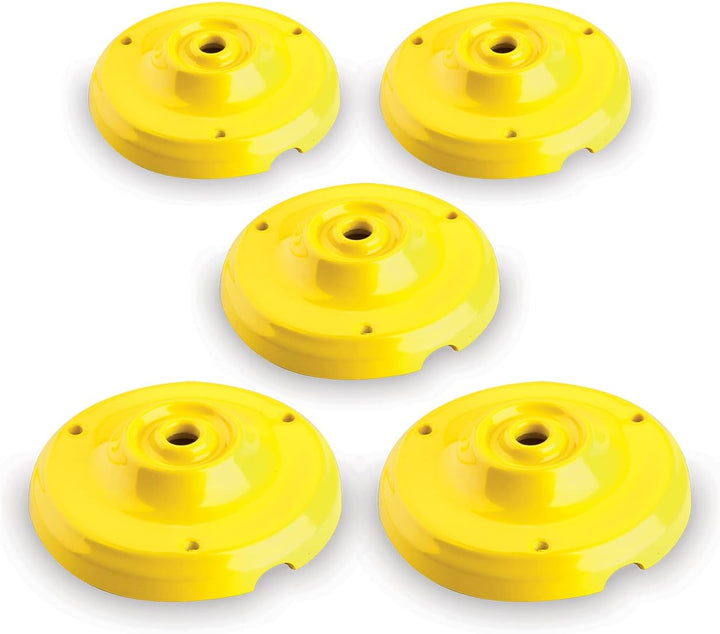 Amarcords - 5 Rosetten aus Porzellan für Pendelleuchten mit farbig gewölbten Keramikgehäusen BLAU GE